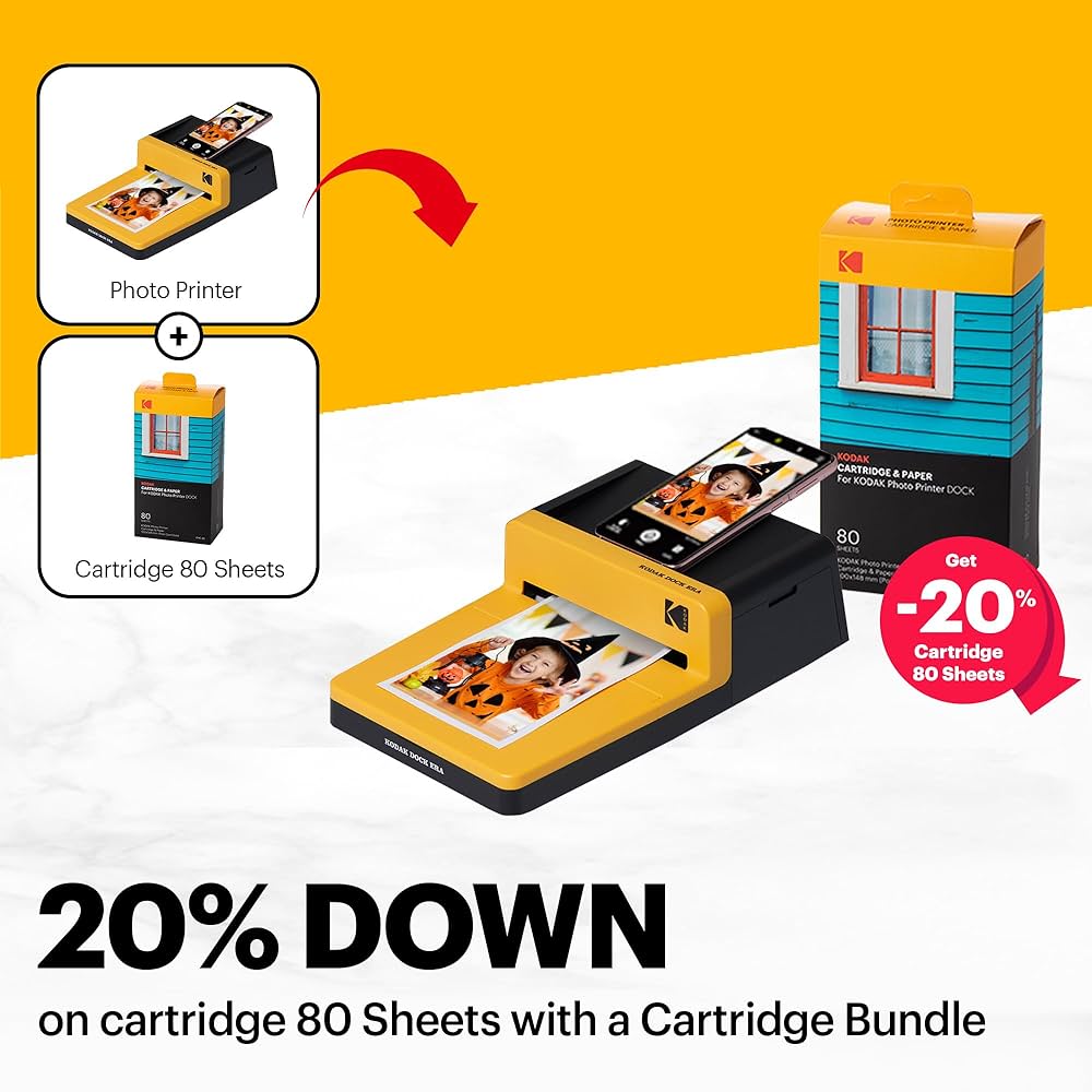 KODAK Dock ERA 4PASS チェキスマホプリンター(4x6\